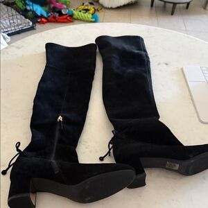 Tory Burch Elegant Black Over the Knee Boots